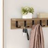 vidaXL Wandmontierter nachttisch Artisan-Eiche 60 x 10.5 x 10.5 cm