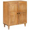 vidaXL Sideboard mit T&uuml;r Hellbraun 60 x 33 x 75 cm massives Mangoholz