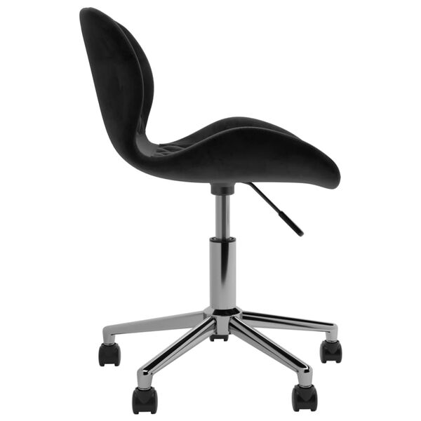 vidaXL Esszimmerst&uuml;hle 6 Stk. Drehbar Schwarz Samt
