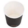 vidaXL Pappbecher 120 ml 500 Stk. Schwarz