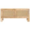 vidaXL Couchtisch 90x50x40 cm Mango Massivholz und Rohrgeflecht