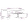 vidaXL Couchtisch Schwarz 80x54x40 cm Holzwerkstoff