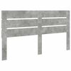 vidaXL Kopfteil Beton Grau 200 cm Holzwerkstoff