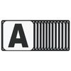 vidaXL Buchstaben f&uuml;r Dressurviereck 12 Stk. Stahl