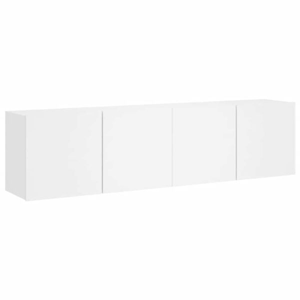 vidaXL TV-Wandschr&auml;nke 2 Stk. Wei&szlig; 80x30x41 cm
