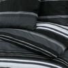 vidaXL Bettw&auml;sche-Set Schwarz und Wei&szlig; 240x220 cm Baumwolle