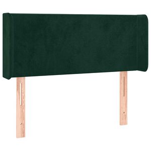 vidaXL Kopfteil mit Ohren Dunkelgr&uuml;n 83x16x78/88 cm Samt