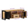 vidaXL TV-Schrank 100x30x40 cm Massivholz Mango