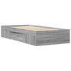 vidaXL Bettgestell Grau Sonoma 90x200 cm Holzwerkstoff