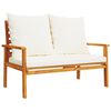 vidaXL Gartensofa 120 cm mit Kissen Massivholz Akazie
