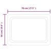 vidaXL LED-Badspiegel 50x70 cm