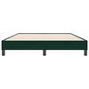 vidaXL Boxspringbett ohne Matratze Dunkelgr&uuml;n 160x220 cm Samt