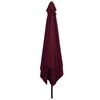 vidaXL Garten-Sonnenschirm Bordeauxrot 295 x 295 x 245 cm
