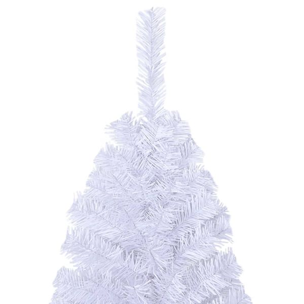 vidaXL Künstlicher Weihnachtsbaum mit Dicken Zweigen Weiß 150 cm PVC