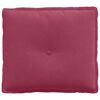 vidaXL R&uuml;ckenkissen Weinrot 50 x 45 cm Cordstoff