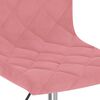 vidaXL Esszimmerst&uuml;hle 2 Stk. Drehbar Rosa Samt