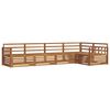 vidaXL Outdoor-Sofagarnitur 5 stk. Natur