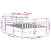 vidaXL Massivholzbett ohne Matratze 140x190 cm Kiefernholz