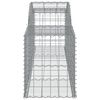 vidaXL Gabionen mit Hochbogen 13 Stk. 300x50x60/80 cm Verzinktes Eisen
