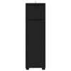 vidaXL Badezimmerschrank Schwarz 30,5 x 30 x 101 cm Holzwerkstoff