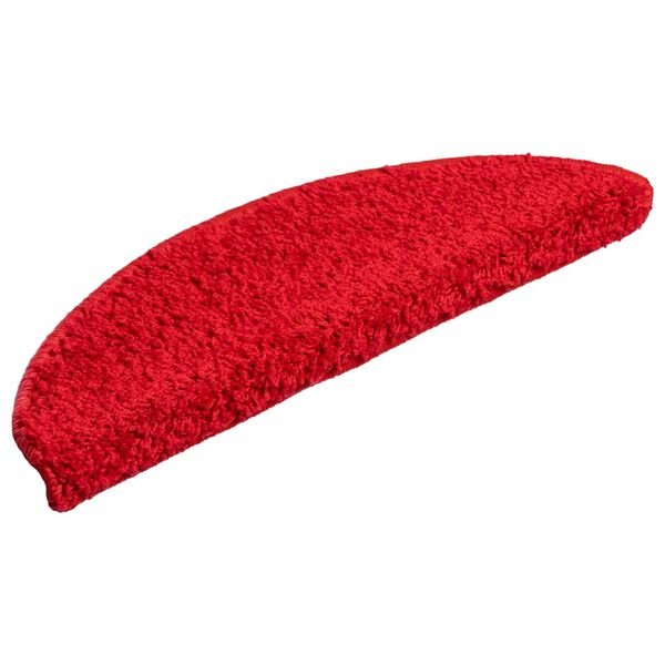 vidaXL Stufenmatten 20 Stk. 56x17x3 cm Rot Halbrund
