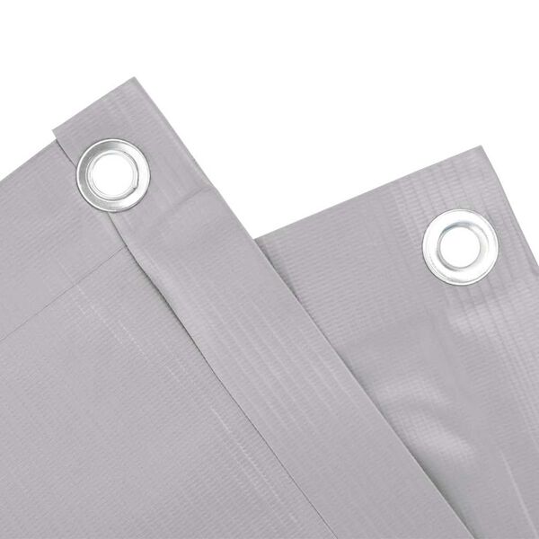 vidaXL Balkon-Sichtschutz Grau 600x75 cm PVC
