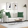 vidaXL Sofakissen 2 St&uuml;ck Dunkelgr&uuml;n 60 x 60 cm Cordstoff