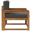 vidaXL Outdoor Mittelsofa Massivholz Akazie Natur