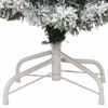 vidaXL K&uuml;nstlicher klappbarer Weihnachtsbaum Gr&uuml;n und Wei&szlig; 150 cm