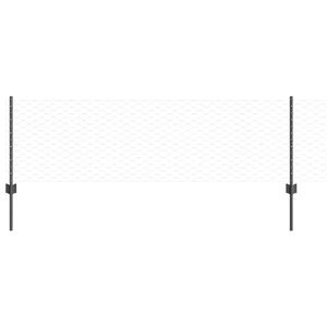 vidaXL Sechseckzaun mit Pfosten 25 x 0,6 m PVC-beschichteter Stahl