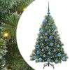 vidaXL K&uuml;nstlicher Weihnachtsbaum Gr&uuml;n 120 cm PE und PVC