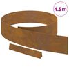 vidaXL Raseneinfassung Rostig 450 x 0,05 x 15 cm Wetterfeststahl