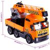 Polesie Wader 4-tlg. Kranwagen-Set Orange & Schwarz Polypropylen