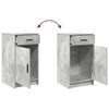 vidaXL Schminktisch mit T&uuml;r 2 pcs Grau 40 x 41 x 75 cm Holzwerkstoff