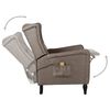 vidaXL Massagesessel Verstellbar Taupe Stoff