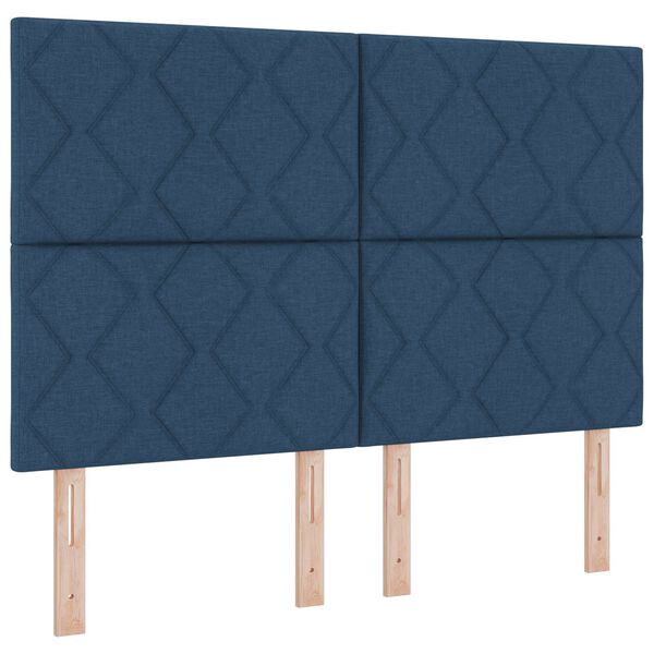 vidaXL Kopfteil Blau 160 cm Stoff