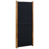 vidaXL 3-tlg. Raumteiler Schwarz 210x170 cm
