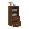 vidaXL Sideboard Braun Eichen-Optik 34,5x34x90 cm Holzwerkstoff