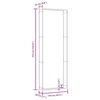 vidaXL Brennholzregal Mattschwarz 110x28x312 cm Stahl