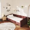 vidaXL Tagesbett mit Matratze USB Lila Stoff 90x200 cm