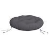 vidaXL Kissen Rund Anthrazit &Oslash; 60 x 11 cm Oxford-Gewebe