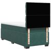 vidaXL Boxspringbett mit Matratze Dunkelgr&uuml;n 80x200 cm Samt