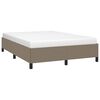 vidaXL Bettgestell ohne Matratze Taupe 140x200 cm Stoff