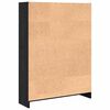 vidaXL B&uuml;cherregal Schwarz Eichen-Optik 80 x 24 x 109 cm Holzwerkstoff