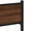 vidaXL Metallbett ohne Matratze Braun Eichen-Optik 160x200 cm
