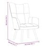 vidaXL Relaxsessel Blau Samt