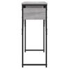vidaXL Konsolentisch mit Ablage Grau Sonoma 105x30x75cm Holzwerkstoff