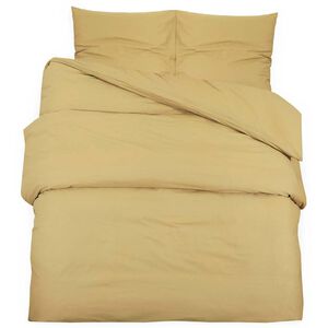 vidaXL Bettw&auml;sche-Set Taupe 200x200 cm Leichte Mikrofaser
