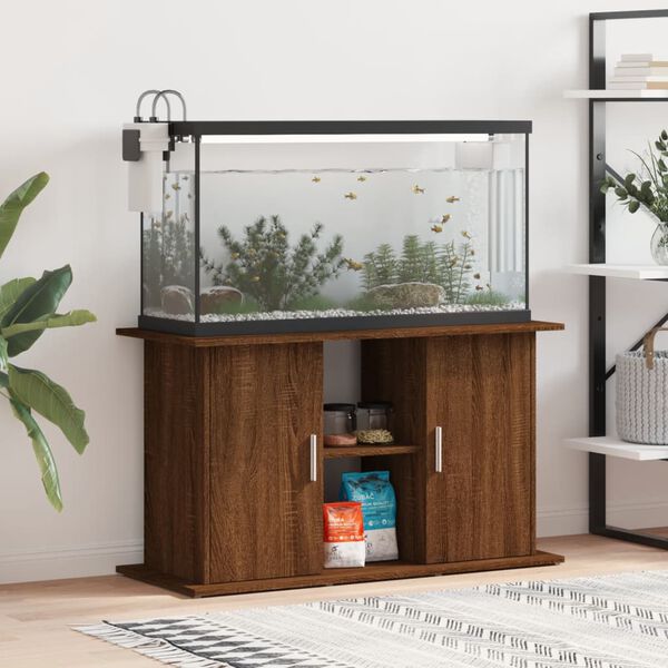 vidaXL Aquariumst&auml;nder Braun Eichen-Optik 101x41x58 cm Holzwerkstoff