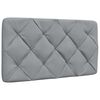 vidaXL Bett mit Matratze Hellgrau 100x200 cm Stoff